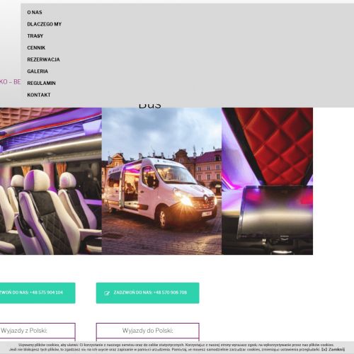 Warszawa - krajowy przewóz osób cennik