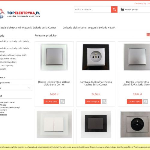 Ramki szklane corner