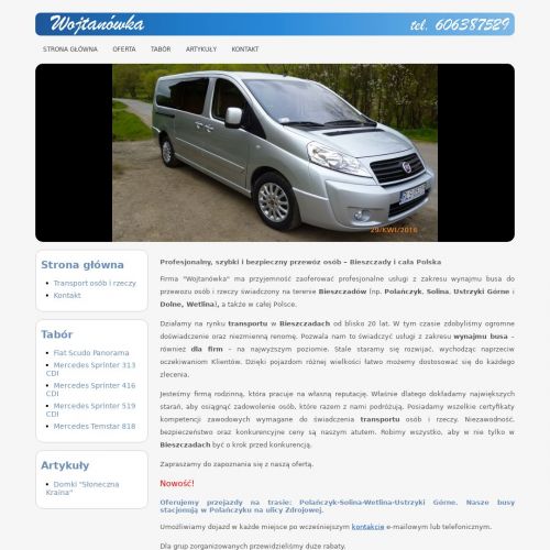 Przewóz osób bieszczady w Górnem