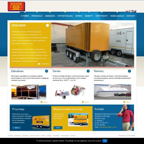 Produkcja przyczep w Pruszkowie