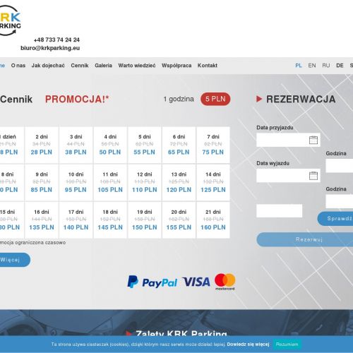 Kraków - tani parking lotnisko balice