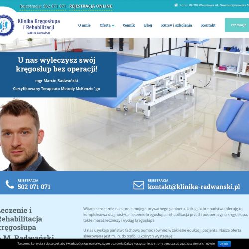 Masaż na ból pleców w Piasecznie