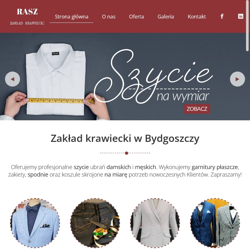 Garnitury męskie szycie na miarę - Toruń