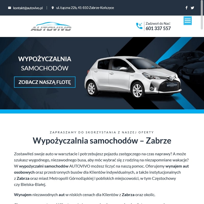 Wypożyczalnia samochodów zabrze pawłów - Knurów