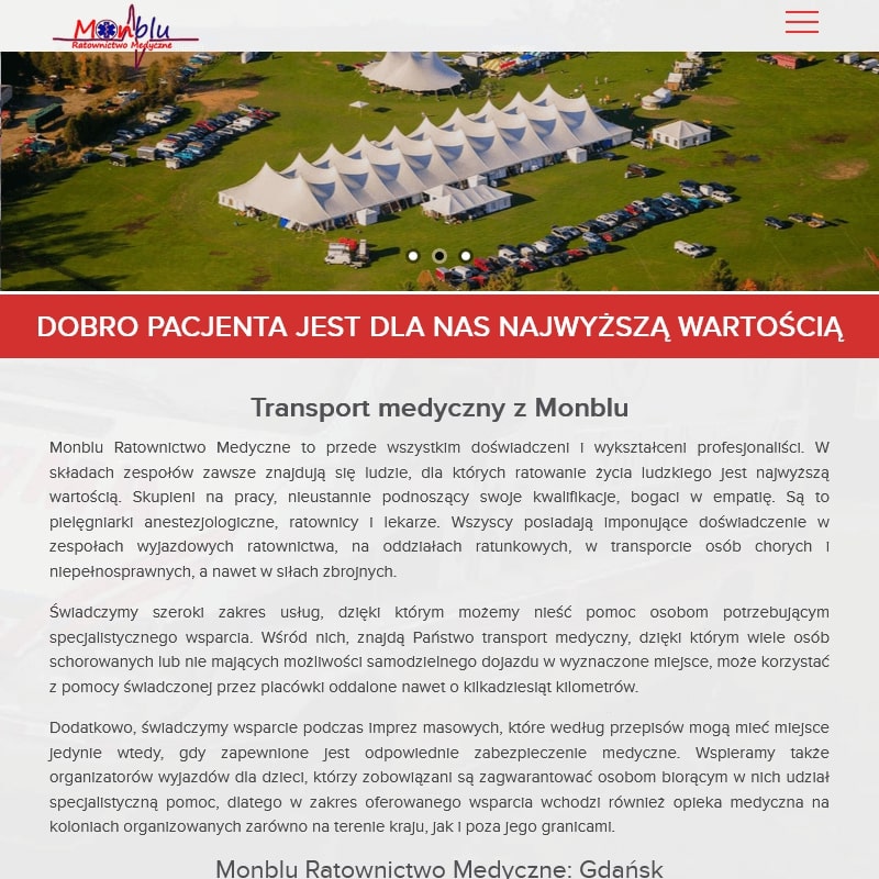 Gdańsk - transport chorego z zagranicy