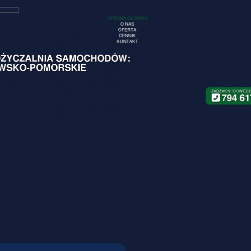 Toruń - wypożyczalnia samochodów inowrocław cennik