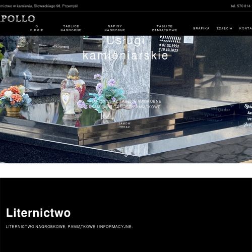 Napisy na płycie granitowej cena - Rzeszów