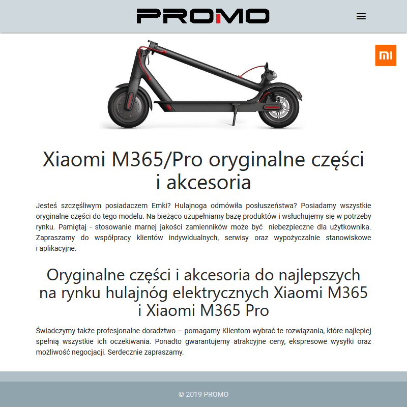Oryginalne części do hulajnogi xiaomi m365