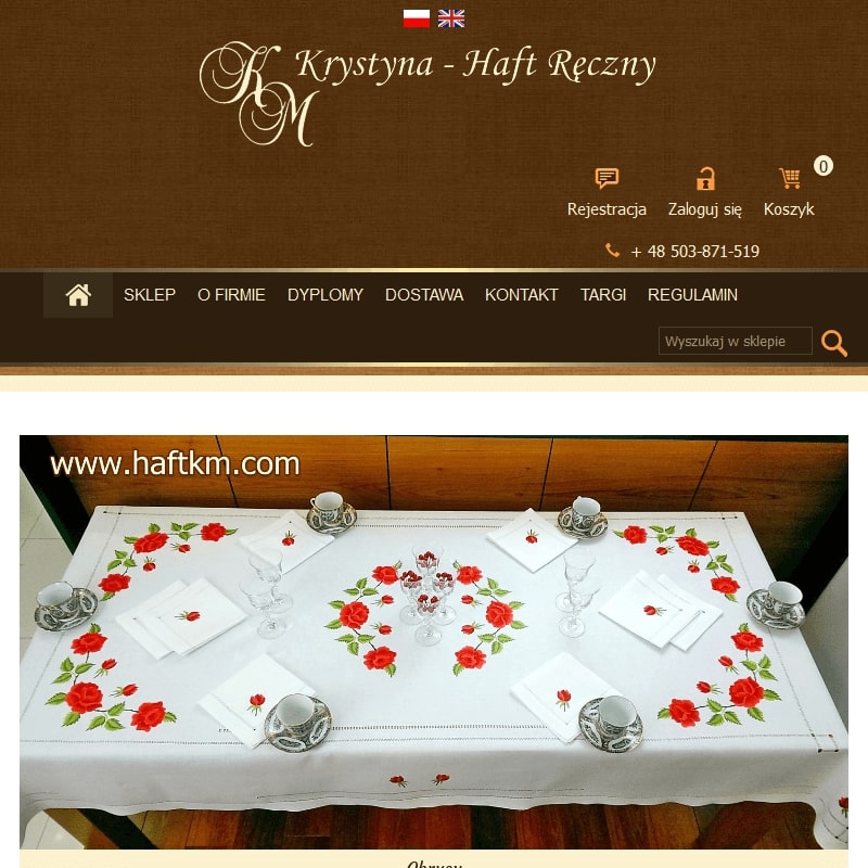 Serwety haft kaszubski