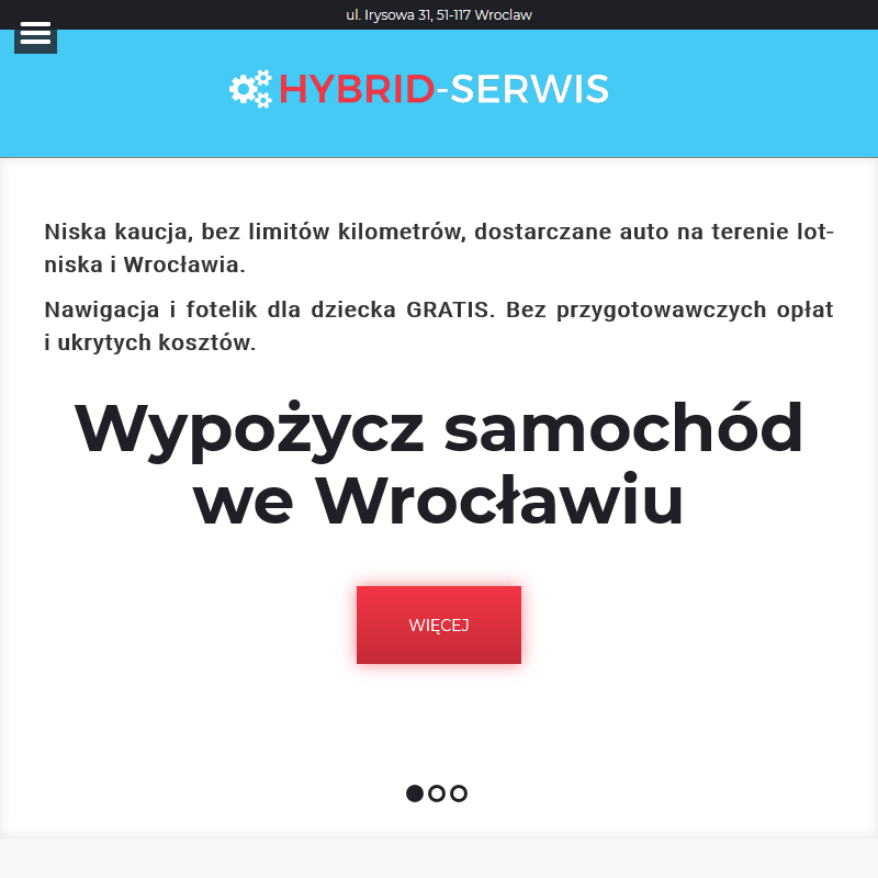 Najtańsza wypożyczalnia samochodów hybrydowych - Wrocław